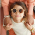 Round Sustainable Polarized Sunglasses 圓款小童太陽眼鏡 - Sienna Gingham