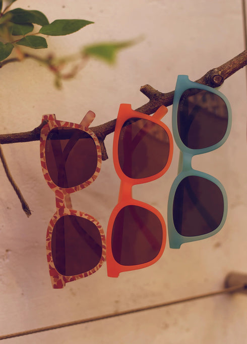 Classic Wayfarer Sustainable Polarized Sunglasses 小童太陽眼鏡 - Tortoise Bloom