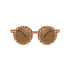 Round Sustainable Polarized Sunglasses 圓款小童太陽眼鏡 - Sienna Gingham