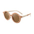 Round Sustainable Polarized Sunglasses 圓款小童太陽眼鏡 - Sienna Gingham