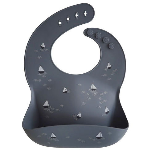 Silicone Baby Bib 矽膠圍兜 - Boats