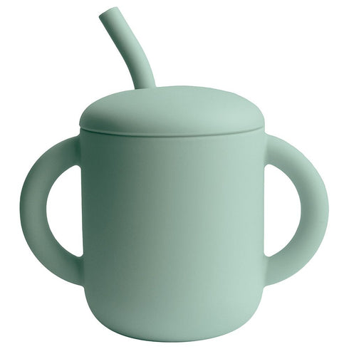 Silicone Training Cup with Straw