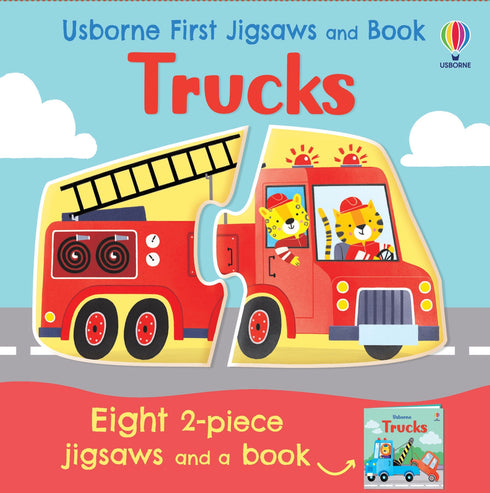 First Jigsaws and Book 拼圖: Trucks