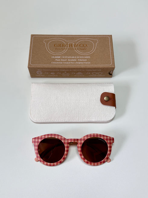 Classic Adults Sustainable Polarized Sunglasses 成人太陽眼鏡 - Sunset Gingham