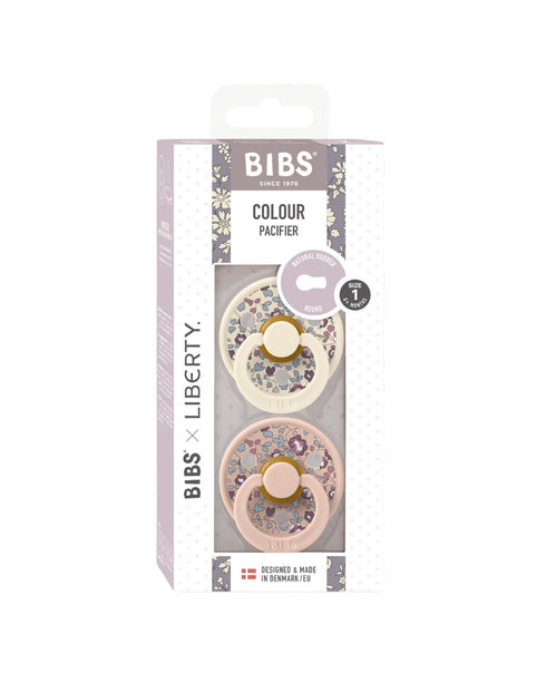 BIBS x Liberty Colour 天然橡膠奶嘴 - Eloise & Blush Mix