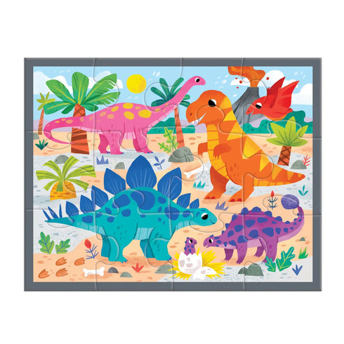 Mighty Dinosaurs Pouch Puzzle 袋裝拼圖 12 Piece