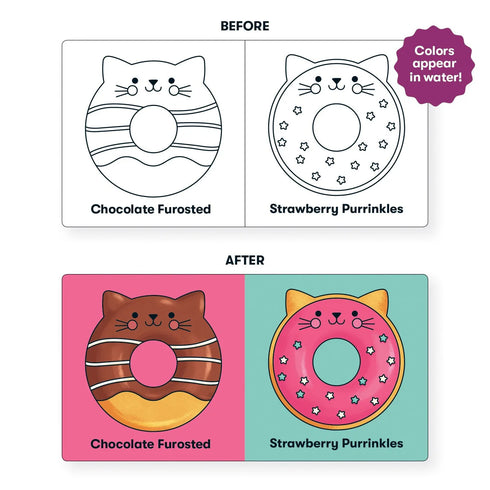 Cat Donuts Bath Book 洗澡書