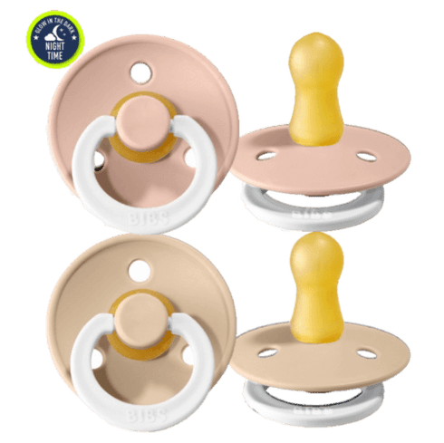 Bibs Colour 夜光橡膠奶嘴 - Blush Night & Vanilla