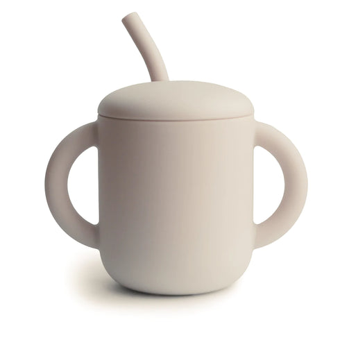 Silicone Training Cup with Straw