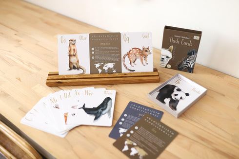 Animal Alphabet Flash Cards 動物英文字母字卡