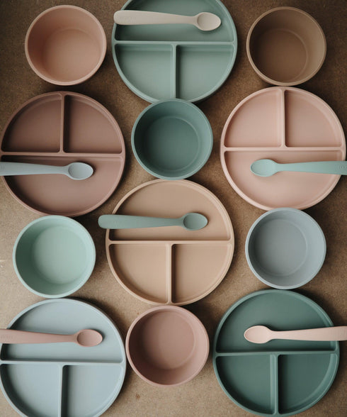 Silicone Suction Bowl 矽膠吸盤碗 - Cambridge Blue