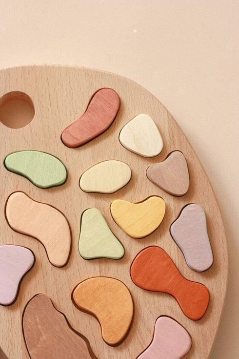 【升級版】Palette 顏色認知原木調色盤