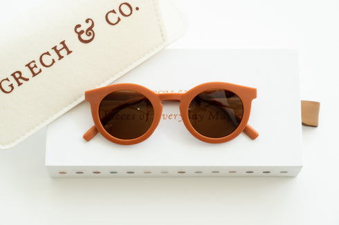 Classic Child Sustainable Polarized Sunglasses 小童太陽眼鏡 - Rust