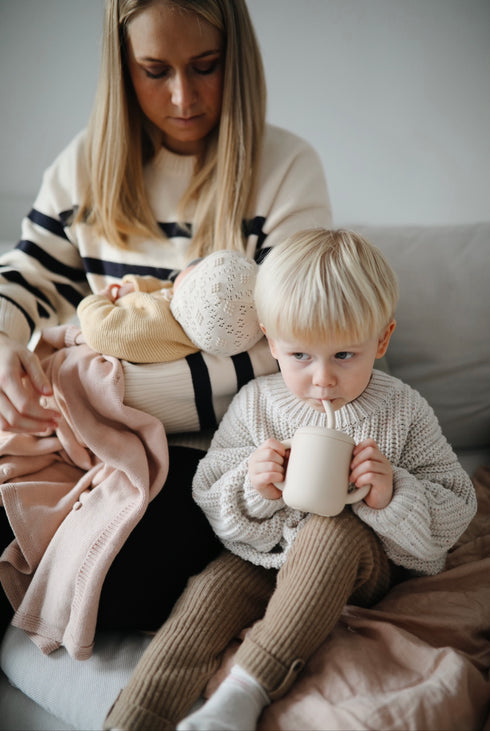Silicone Training Cup with Straw