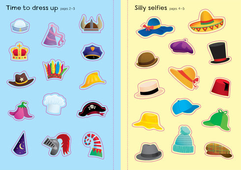 Little First Stickers Funny Hats 貼紙書