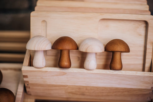 Mushroom 木製蘑菇 set of 10