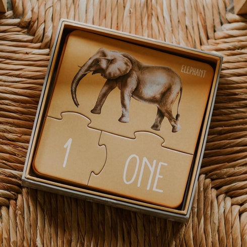 Counting Puzzle 數字配對卡片 - Africa