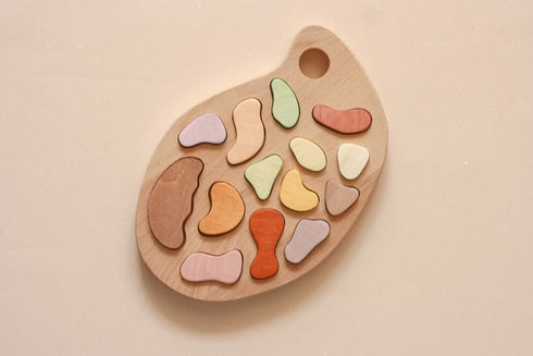 【升級版】Palette 顏色認知原木調色盤