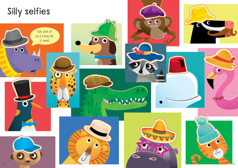 Little First Stickers Funny Hats 貼紙書