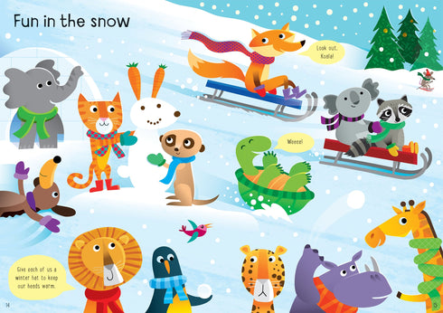 Little First Stickers Funny Hats 貼紙書