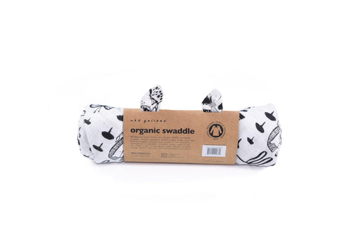 Organic Muslin Swaddle 有機棉紗巾 - Wild