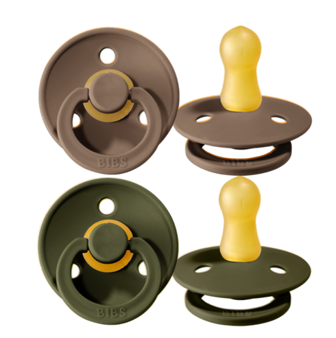 Bibs Colour 2 pack 奶嘴 - Hunter Green/ Dark Oak - size 2